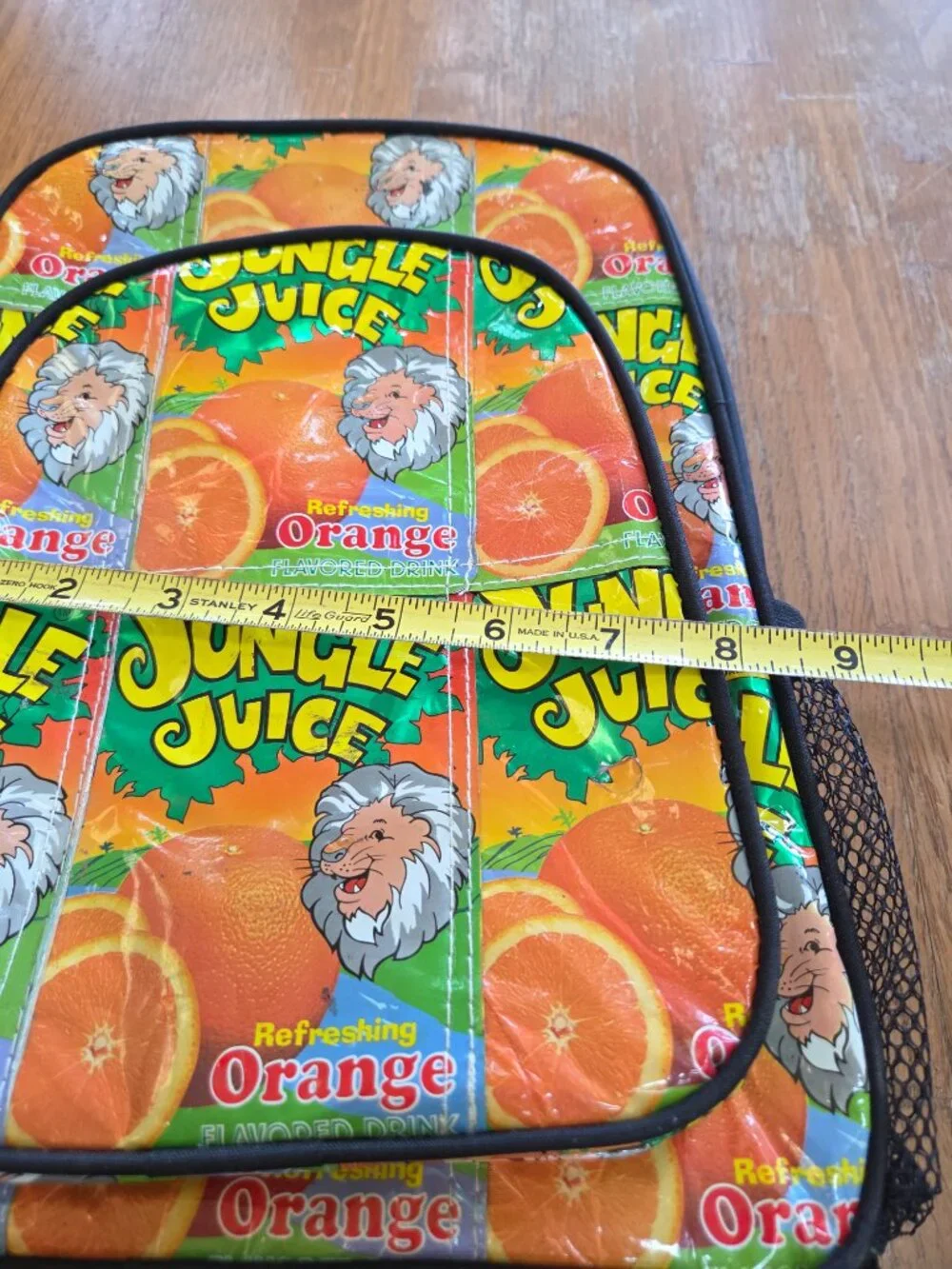 Kid's Backpack Jungle Juice Box Design, NWOT